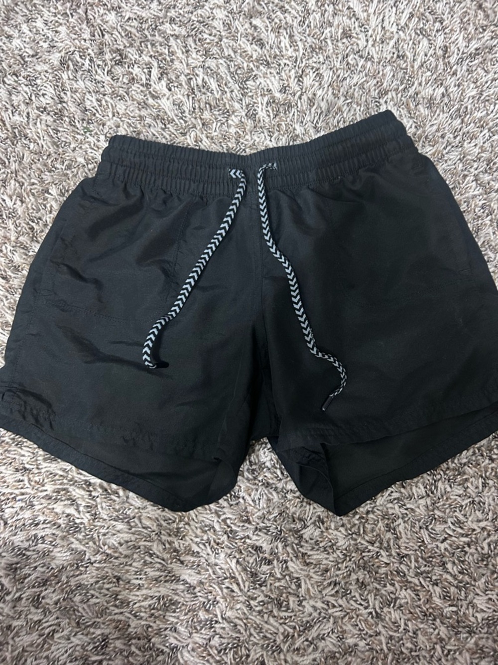 The North Face Womens Black Elastic Waist Athletic Shorts